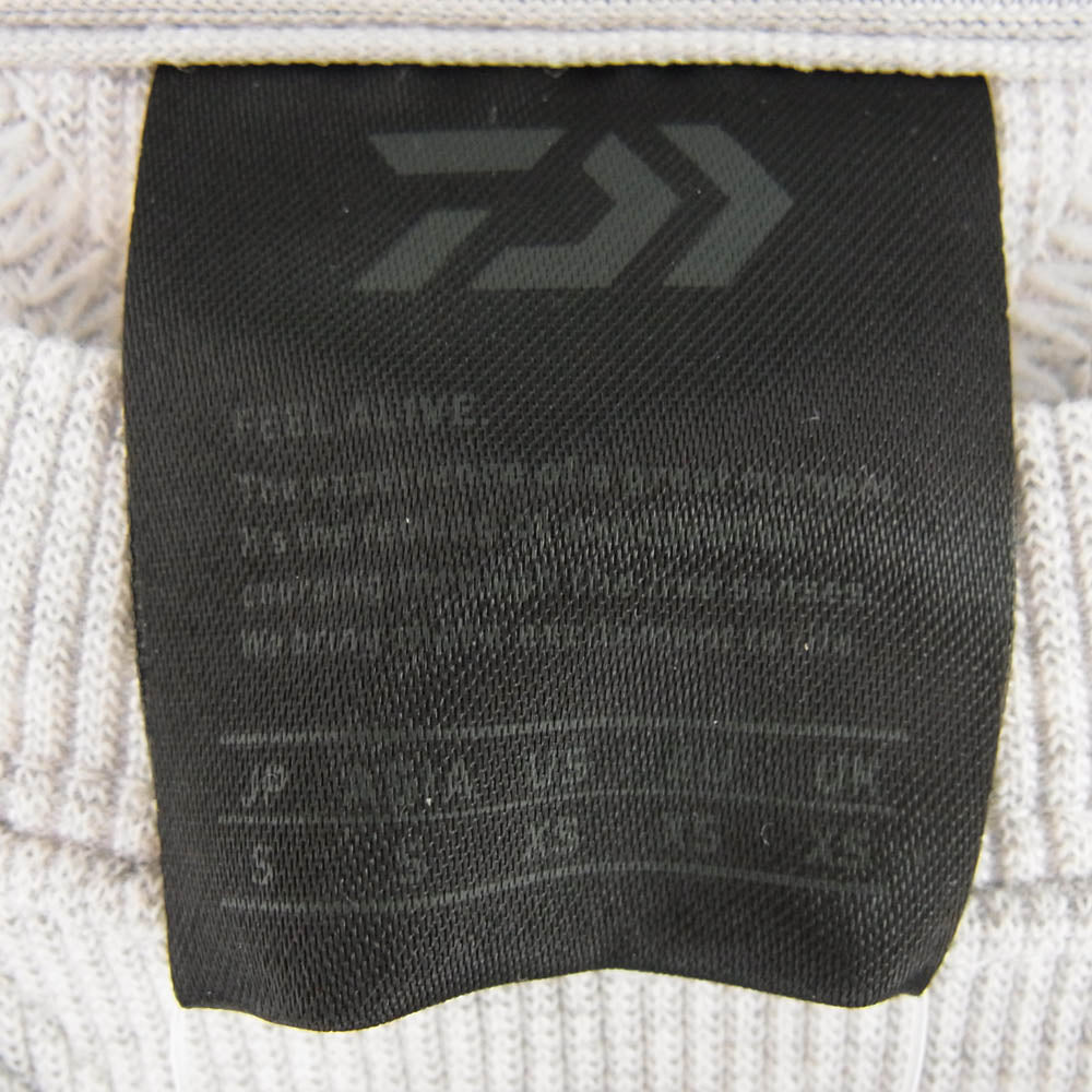 DAIWA PIER39 ダイワピア TECH SWEAT CREW FREEDOM SLEEVE テック スウェット クルー フリーダム スリーブ グレー【美品】【中古】