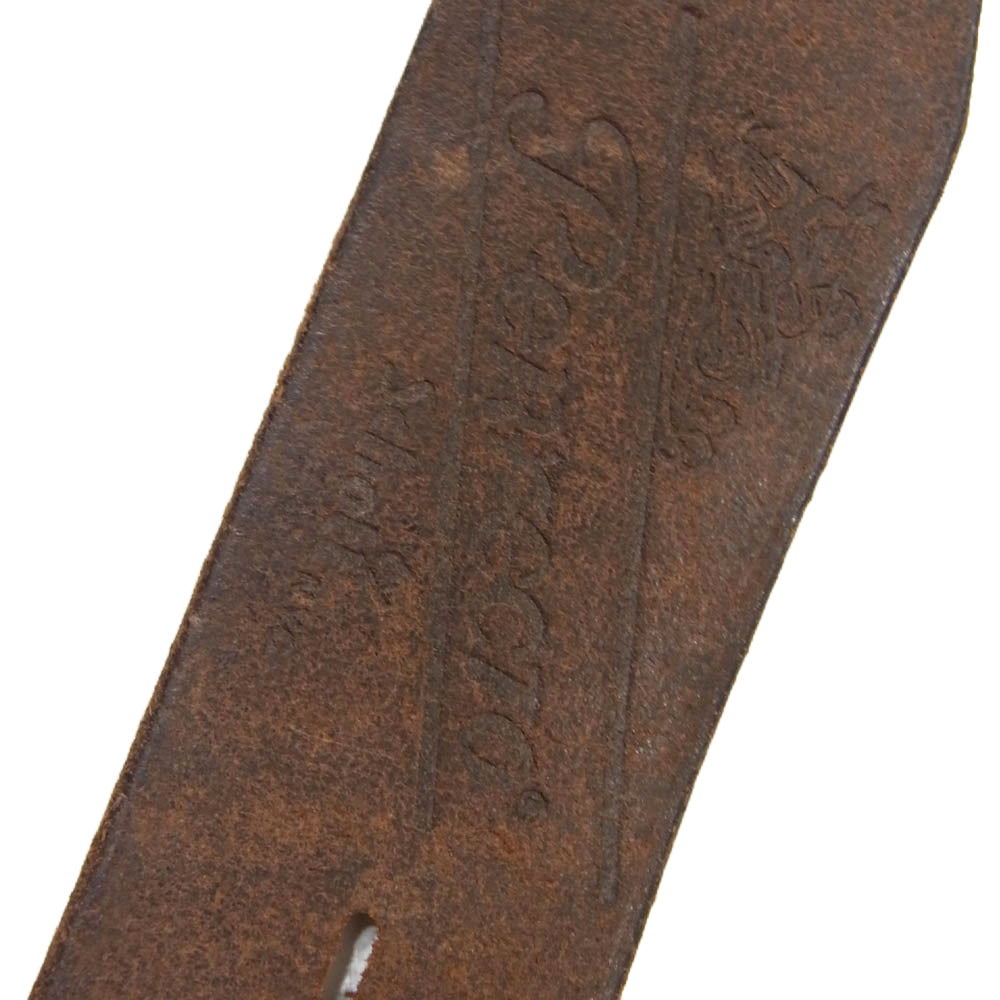 schott ショット USA ホーウィン社製 Perfect Belt  パーフェクト レザー ベルト ブラック系 38【中古】