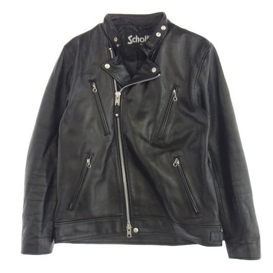 schott ショット 3101048 NEW DOUBLE BREST RIDERS ニュー ダブル ブレスト ライダース ジャケット ブラック系 XL【中古】