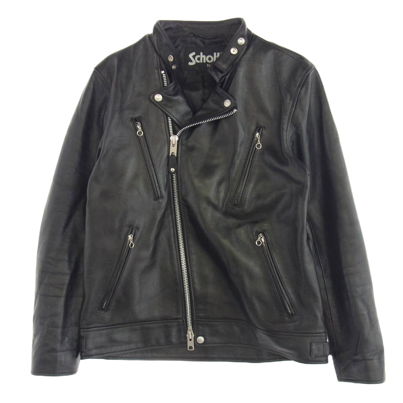schott ショット 3101048 NEW DOUBLE BREST RIDERS ニュー ダブル ブレスト ライダース ジャケット ブラック系 XL【中古】