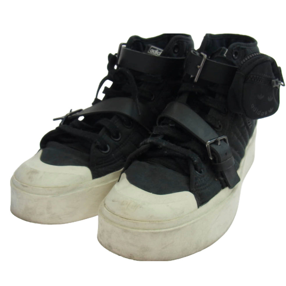 adidas アディダス GW6760 NIZZA BONEGA MID ニッツァ ボネガ ミッド スニーカー ブラック系 ホワイト系 26.5cm【中古】