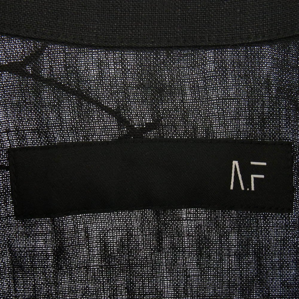 エーエフアーティファクト ag-9002-2 Flower Half Sleeve Shirts フラワー ハーフ スリーブ 半袖 シャツ ブラック系 2【中古】