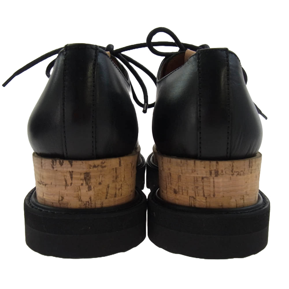 glamb グラム GB0420-AC09 Shark sole 3 hole shoes シャークソール スリーホール スムースレザー シューズ ブーツ ブラック系 1(25.5cm)【中古】