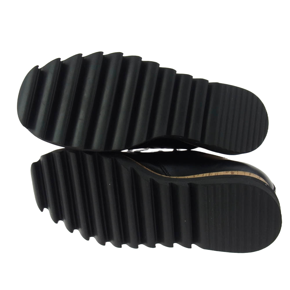 glamb グラム GB0420-AC09 Shark sole 3 hole shoes シャークソール スリーホール スムースレザー シューズ ブーツ ブラック系 1(25.5cm)【中古】