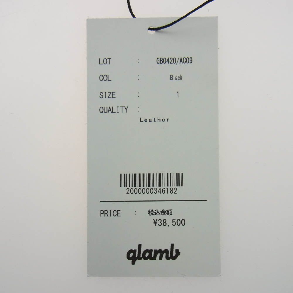 glamb グラム GB0420-AC09 Shark sole 3 hole shoes シャークソール スリーホール スムースレザー シューズ ブーツ ブラック系 1(25.5cm)【中古】