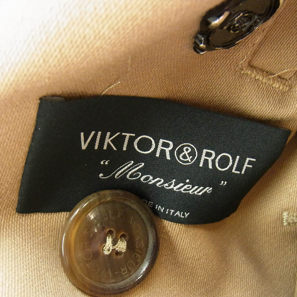 VIKTOR&ROLF ヴィクターアンドロルフ エポレット ダブル トレンチ コート ベージュ系 44【中古】