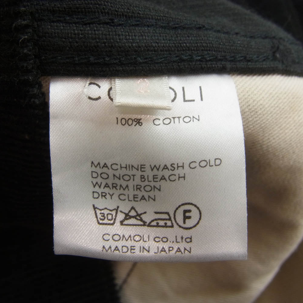 COMOLI コモリ 16AW J03-03007 5ポケット コーデュロイ パンツ ブラック系 2【中古】