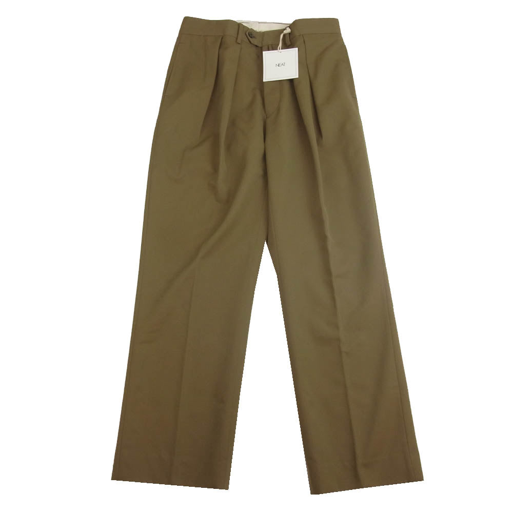ニート 21-01MCS タック トラウザーズ パンツ オリーブ系 46【中古】