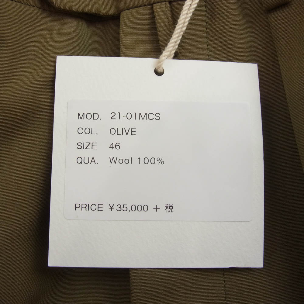 ニート 21-01MCS タック トラウザーズ パンツ オリーブ系 46【中古】