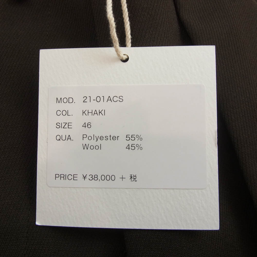 ニート 21-01ACS AWC CavalryTwill Standard タック トラウザーズ パンツ カーキ系 46【中古】