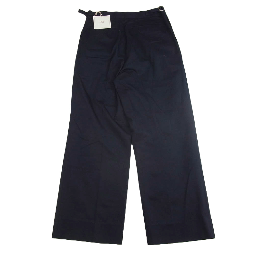 ニート 23-01CCW-T タック トラウザーズ パンツ ネイビー系 46【中古】