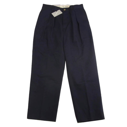 ニート 23-030-050-0064-1-0 ワイド タック トラウザーズ パンツ ネイビー系 32【中古】