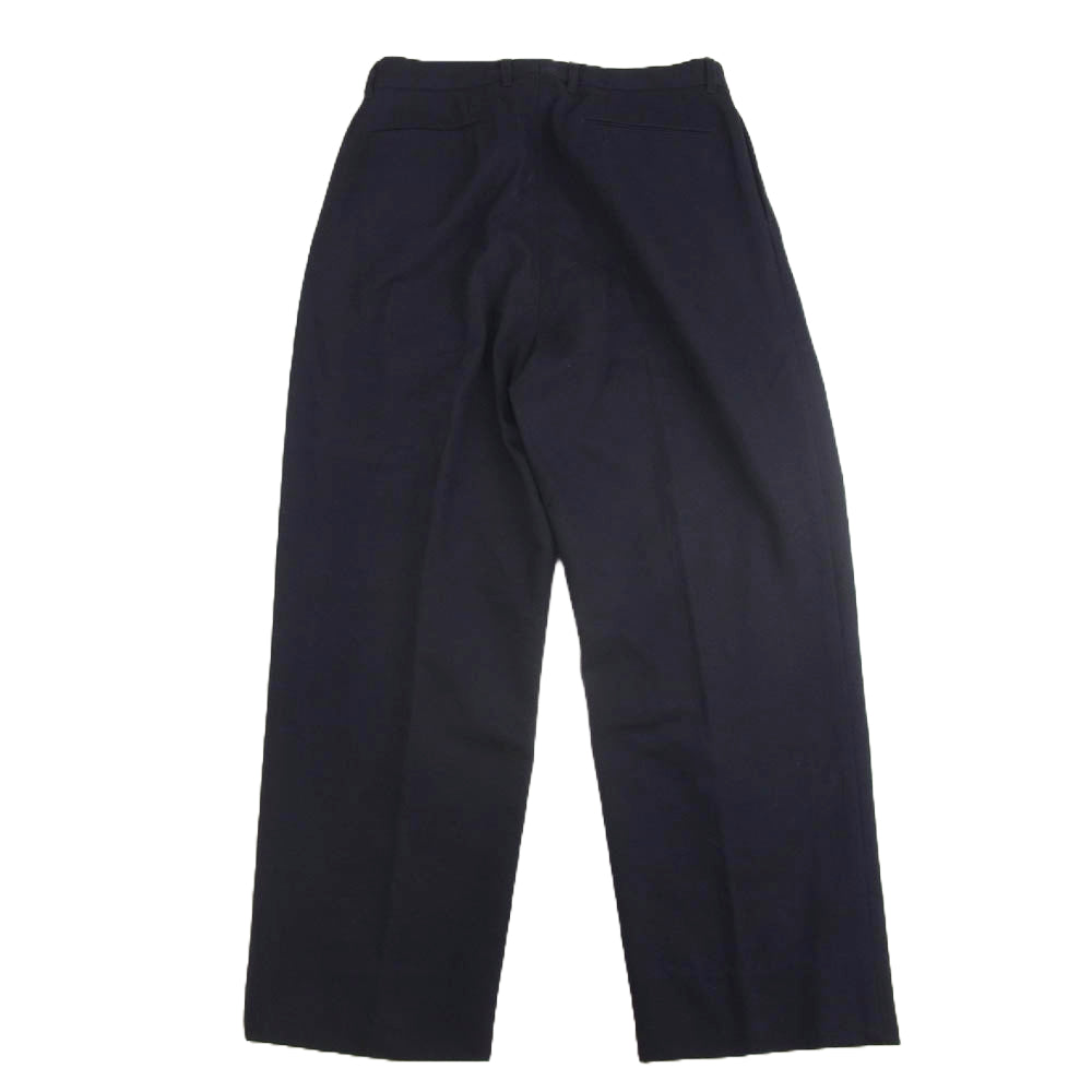 ニート 23-030-050-0064-1-0 ワイド タック トラウザーズ パンツ ネイビー系 32【中古】