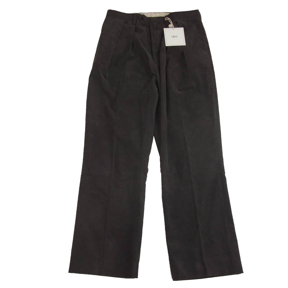 ニート コーデュロイ トラウザーズ パンツ チャコール系 46【中古】