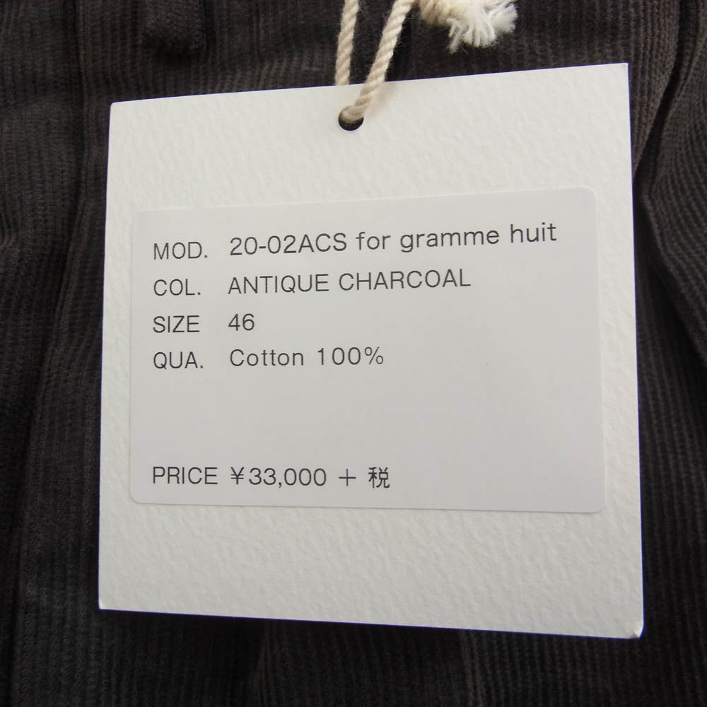 ニート コーデュロイ トラウザーズ パンツ チャコール系 46【中古】