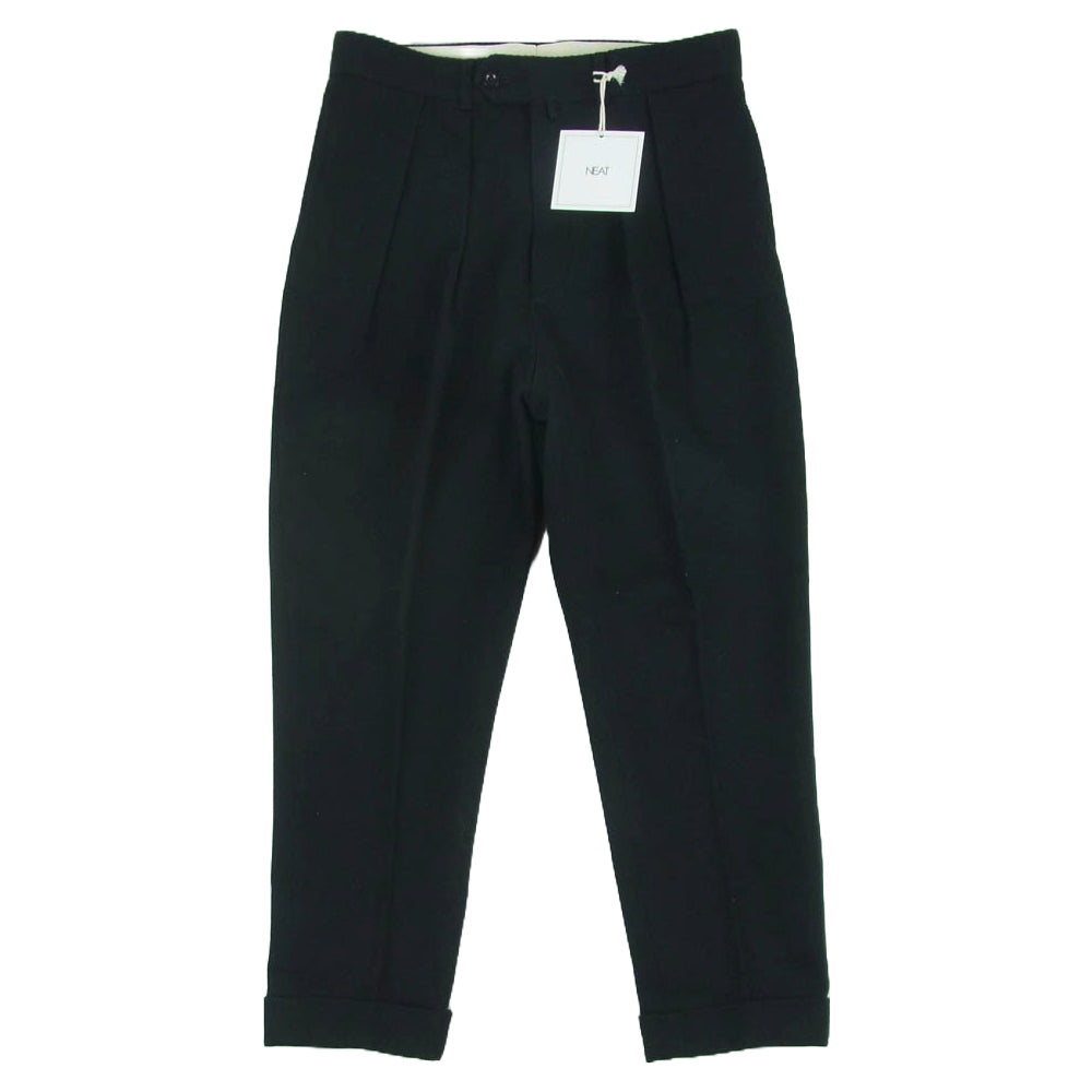 ニート 19-02CKT TAPERED Cotton Kersey Pants テーパード パンツ コットン 日本製 ブラック系 46【中古】