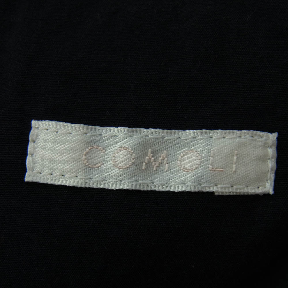 COMOLI コモリ 16AW J03-04001 製品染 中綿 ストライプ チェスター コート ジャケット ネイビー系 2【中古】