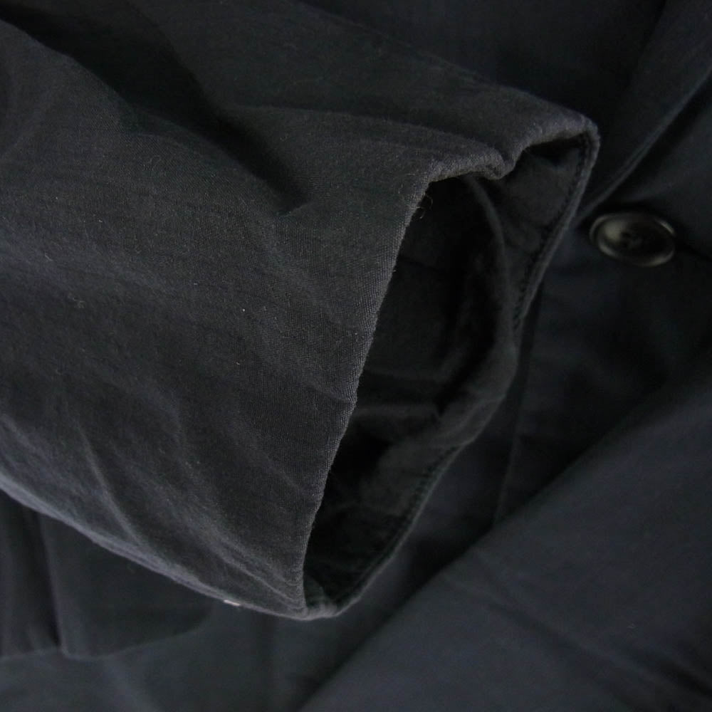 COMOLI コモリ 16AW J03-04001 製品染 中綿 ストライプ チェスター コート ジャケット ネイビー系 2【中古】