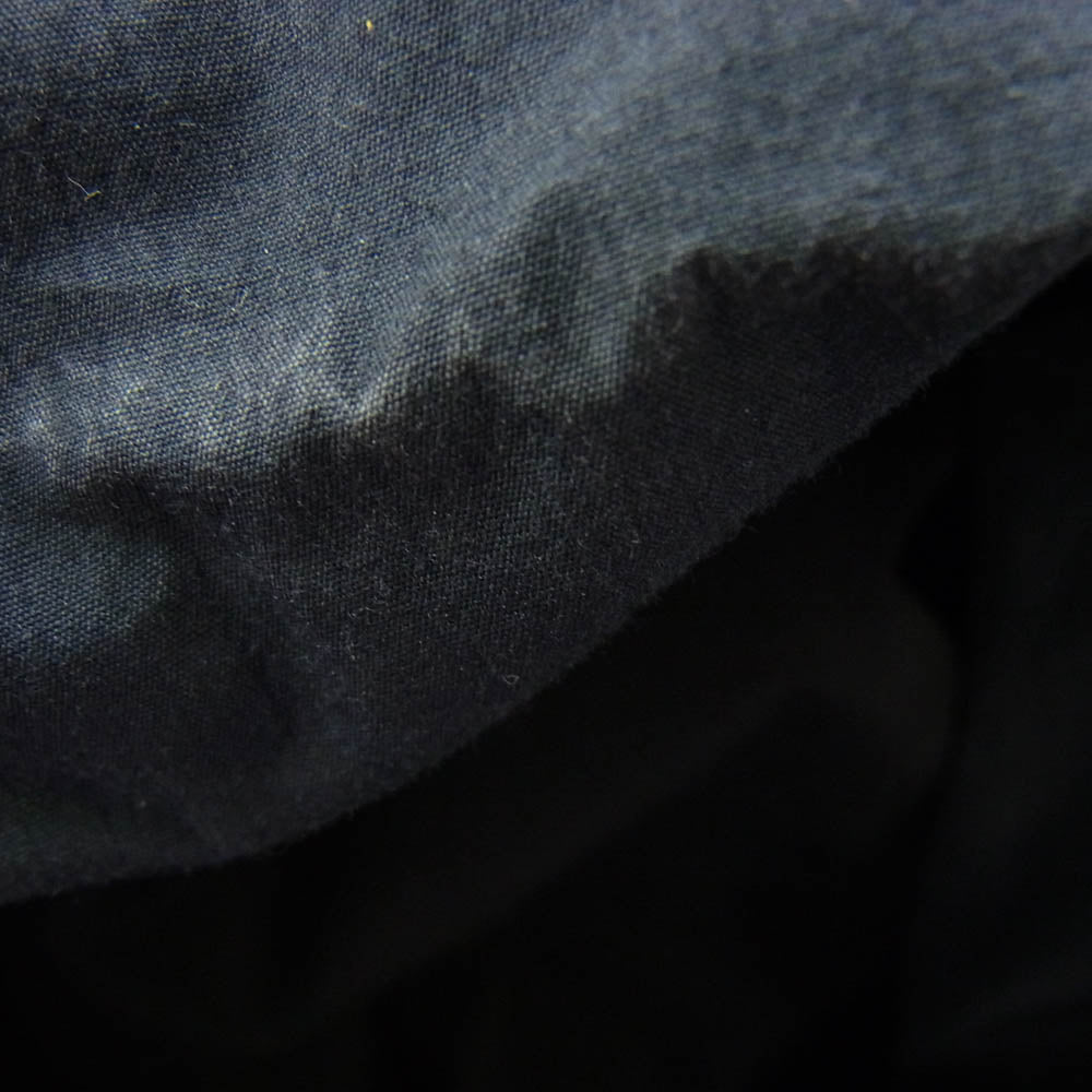 COMOLI コモリ 16AW J03-04001 製品染 中綿 ストライプ チェスター コート ジャケット ネイビー系 2【中古】