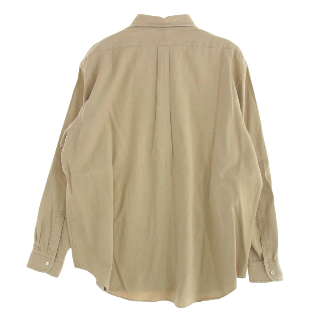 A.PRESSE アプレッセ 22SAP-02-02H BD Shirt ボタンダウンツイル 長袖 シャツ ベージュ系 2【中古】