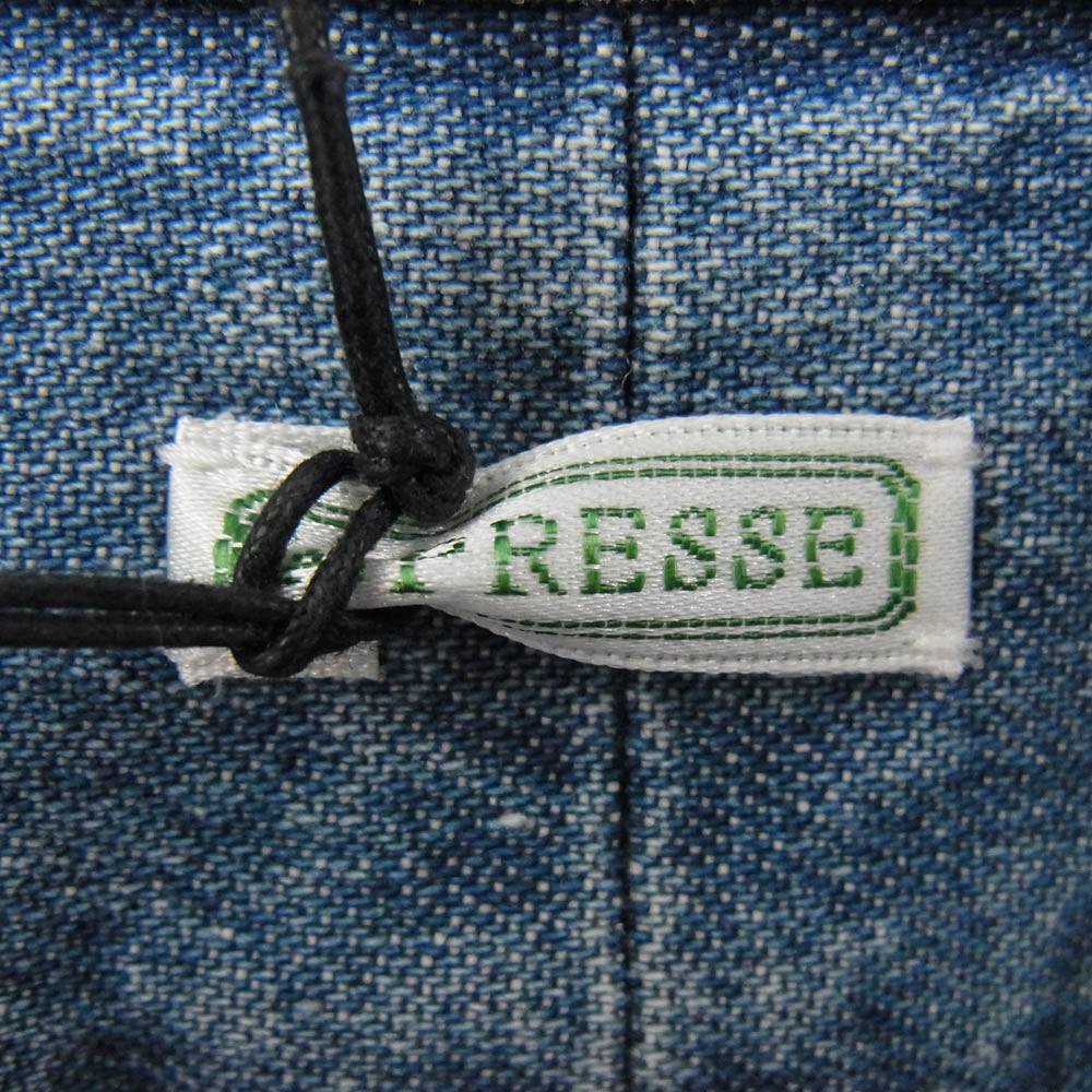 A.PRESSE アプレッセ 22SS 22SAP-02-03H BD Denim Shirt ボタンダウン デニム 長袖 シャツ インディゴブルー系 2【中古】