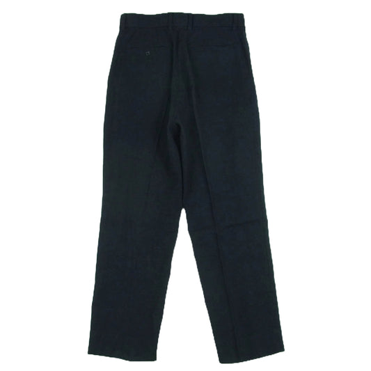 A.PRESSE アプレッセ 22AW 22AAP-04-03M Wide Tapered Trousers Pants カシミヤ混 リネン ウール ワイド テーパード トラウザーズ パンツ ネイビー系 2【中古】