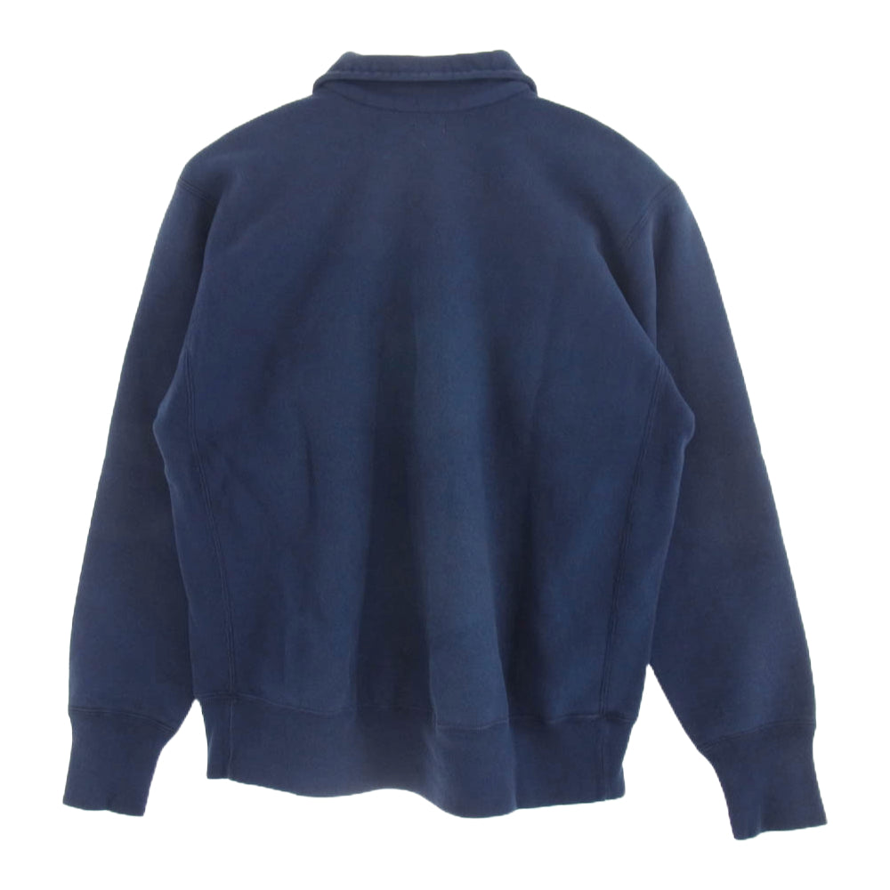 A.PRESSE アプレッセ 23SS 23SAP-05-01K Vintage Half Zip Sweatshirt ヴィンテージ ハーフジップ スウェット ネイビー系 3【中古】