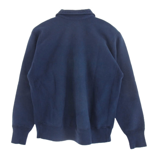 A.PRESSE アプレッセ 23SS 23SAP-05-01K Vintage Half Zip Sweatshirt ヴィンテージ ハーフジップ スウェット ネイビー系 3【中古】