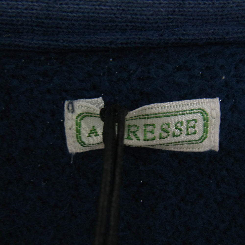A.PRESSE アプレッセ 23SS 23SAP-05-01K Vintage Half Zip Sweatshirt ヴィンテージ ハーフジップ スウェット ネイビー系 3【中古】