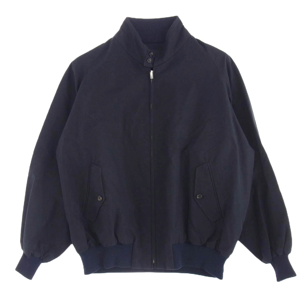 A.PRESSE アプレッセ 22SS 22SAP-01-09H シャンブレー ハリントン ジップアップ ブルゾン ジャケット ネイビー系 2【中古】