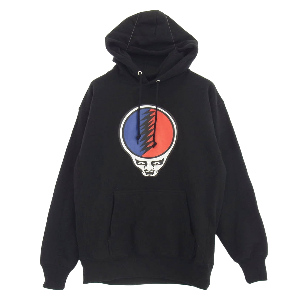 PUNK DRUNKERS パンクドランカーズ PDS-23018 グレイトフルアイツ スウェットプルオーバー パーカ ブラック系 L【極上美品】【中古】