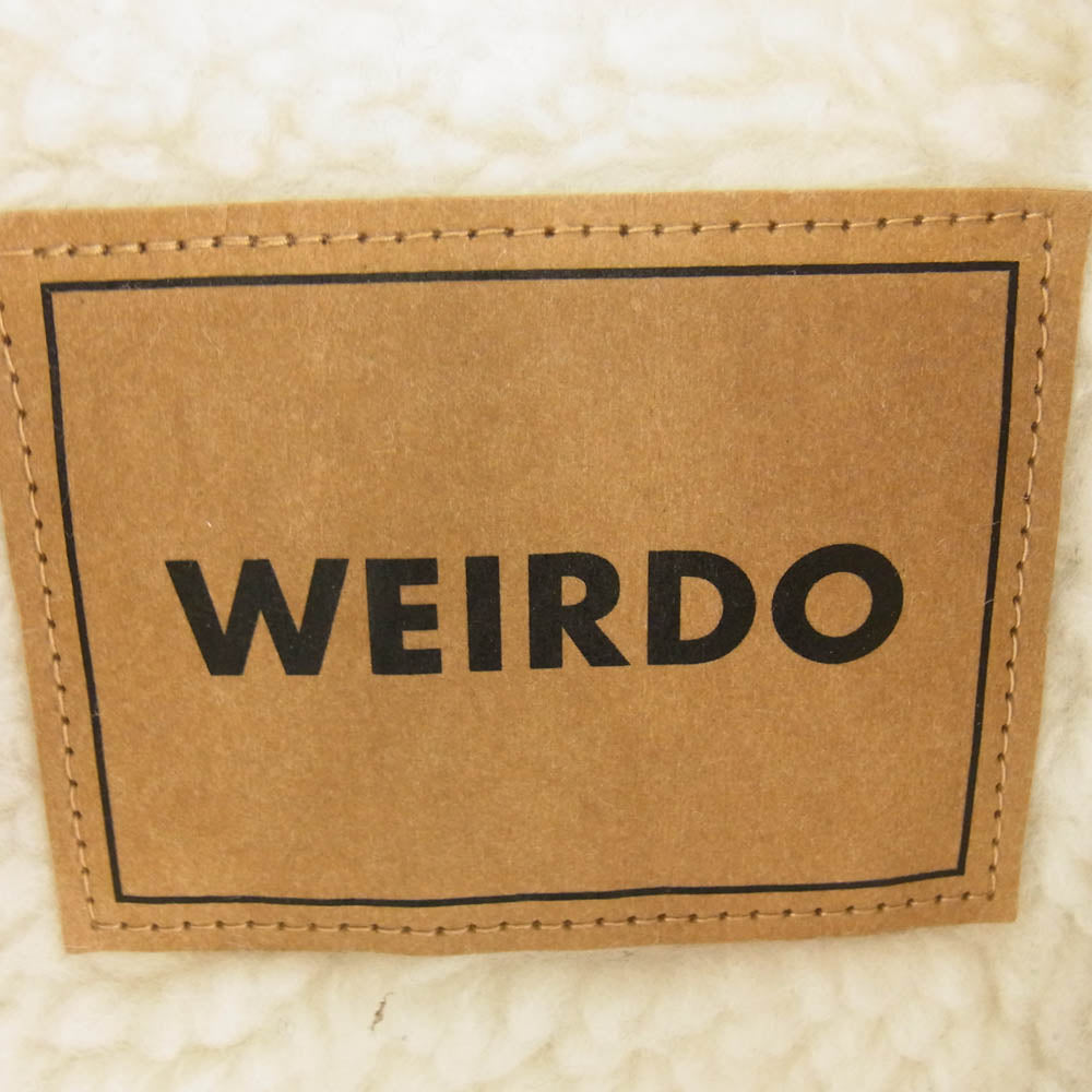 WEIRDO ウィアード WRD-20-AW-03 HEY KIDS RANCH JACKET スエード ランチ ボア ジャケット カーキ系 M【中古】