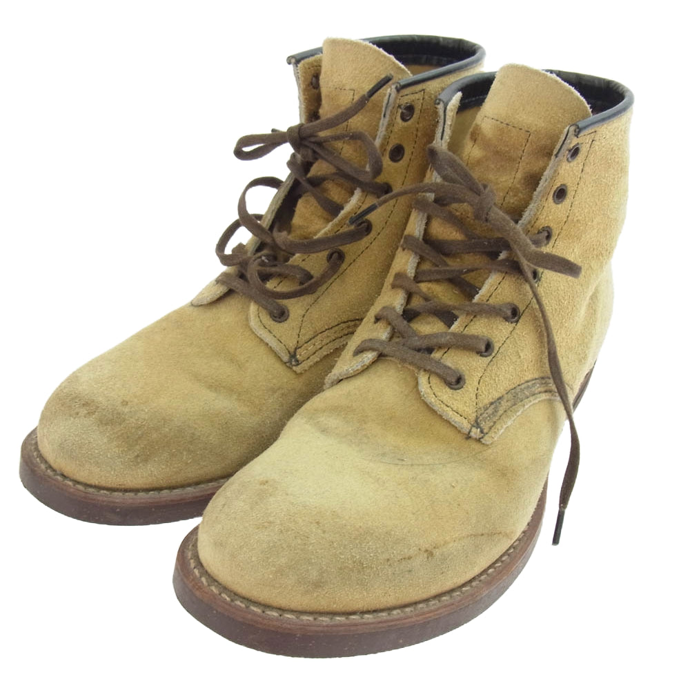 RED WING レッドウィング 2960 USA製 BLACKSMITH CAMEL LARAMIE ROUCH OUT ブラックスミス キャメル ララミー ラフアウト スエード ブーツ ライトブラウン系 US9.5【中古】