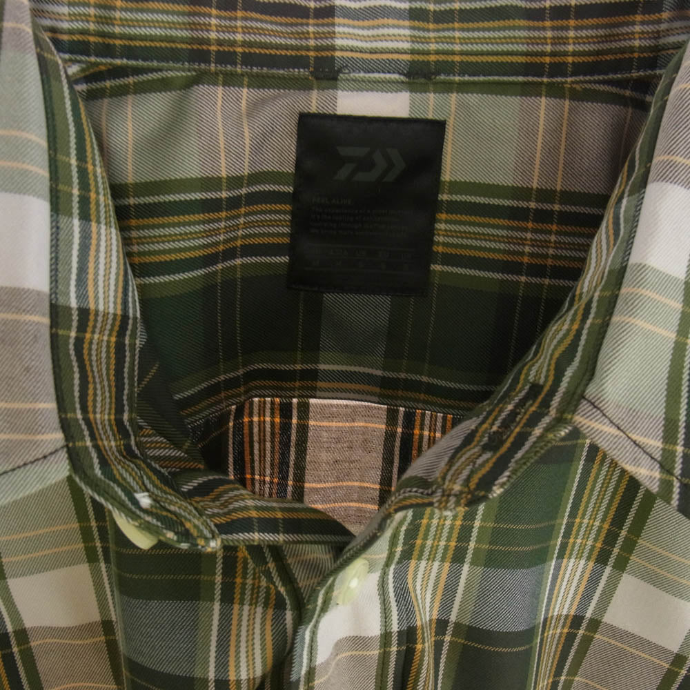 DAIWA PIER39 ダイワピア BE-85022W TECH REGULAR COLLAR SHIRTS L/S PLAIDS レギュラーカラー シャツ グリーン系 M【中古】