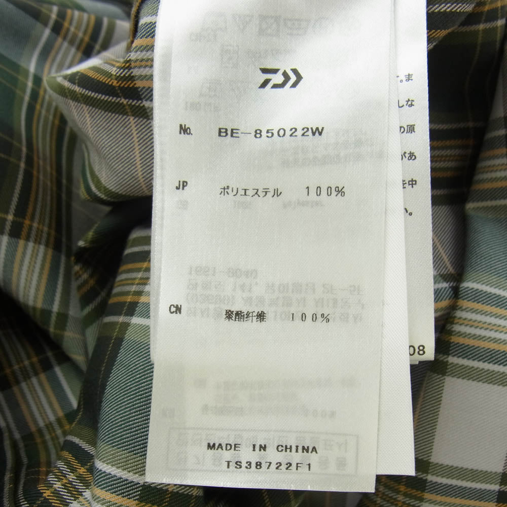 DAIWA PIER39 ダイワピア BE-85022W TECH REGULAR COLLAR SHIRTS L/S PLAIDS レギュラーカラー シャツ グリーン系 M【中古】