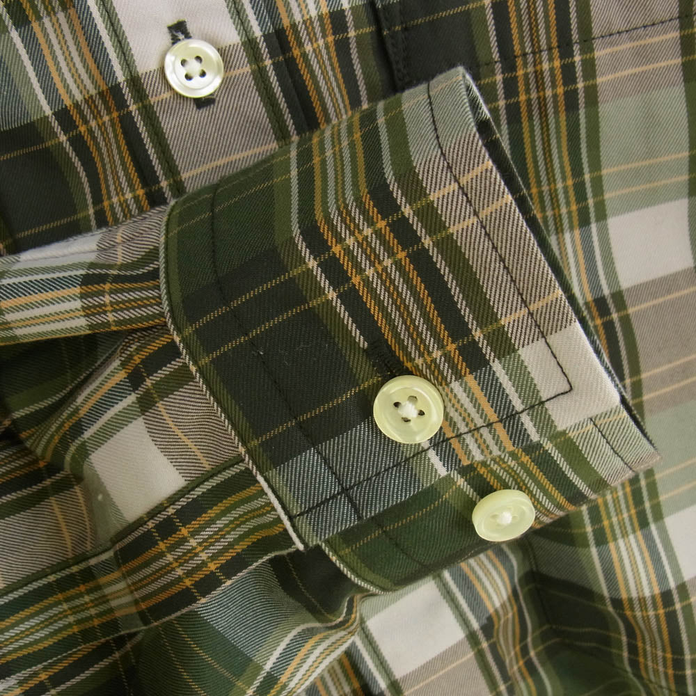 DAIWA PIER39 ダイワピア BE-85022W TECH REGULAR COLLAR SHIRTS L/S PLAIDS レギュラーカラー シャツ グリーン系 M【中古】
