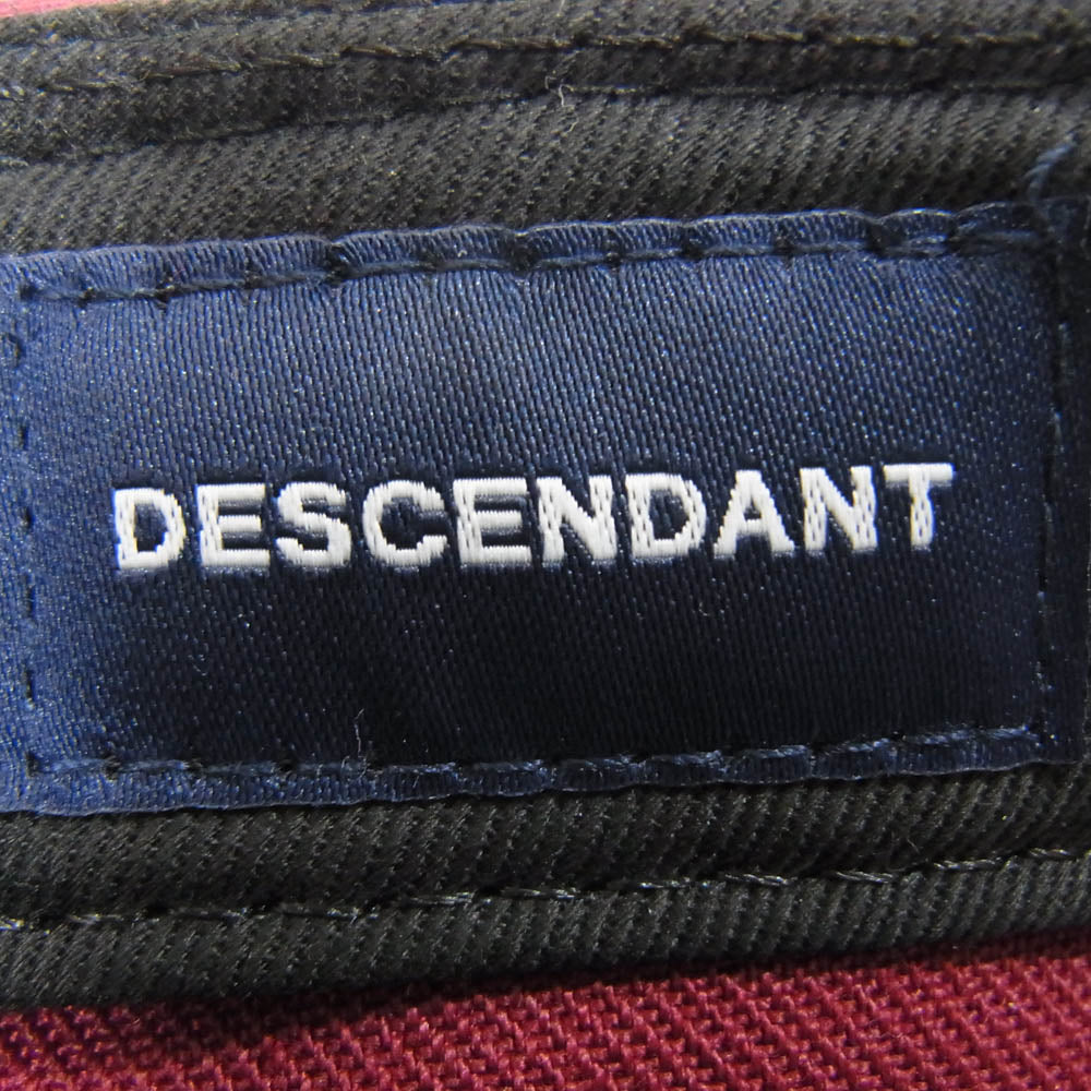 DESCENDANT ディセンダント NEW ERA ニューエラ LETTERED LP 59FIFTY NEW ERA ベースボール キャップ 帽子 エンジ系 7 3/8【美品】【中古】