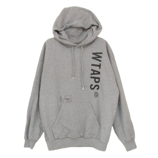 WTAPS ダブルタップス 23AW 232ATDT-HPM01S SIGN HOODY COTTON サイン フーディー コットン プルオーバースウェットパーカー グレー系 X02【中古】