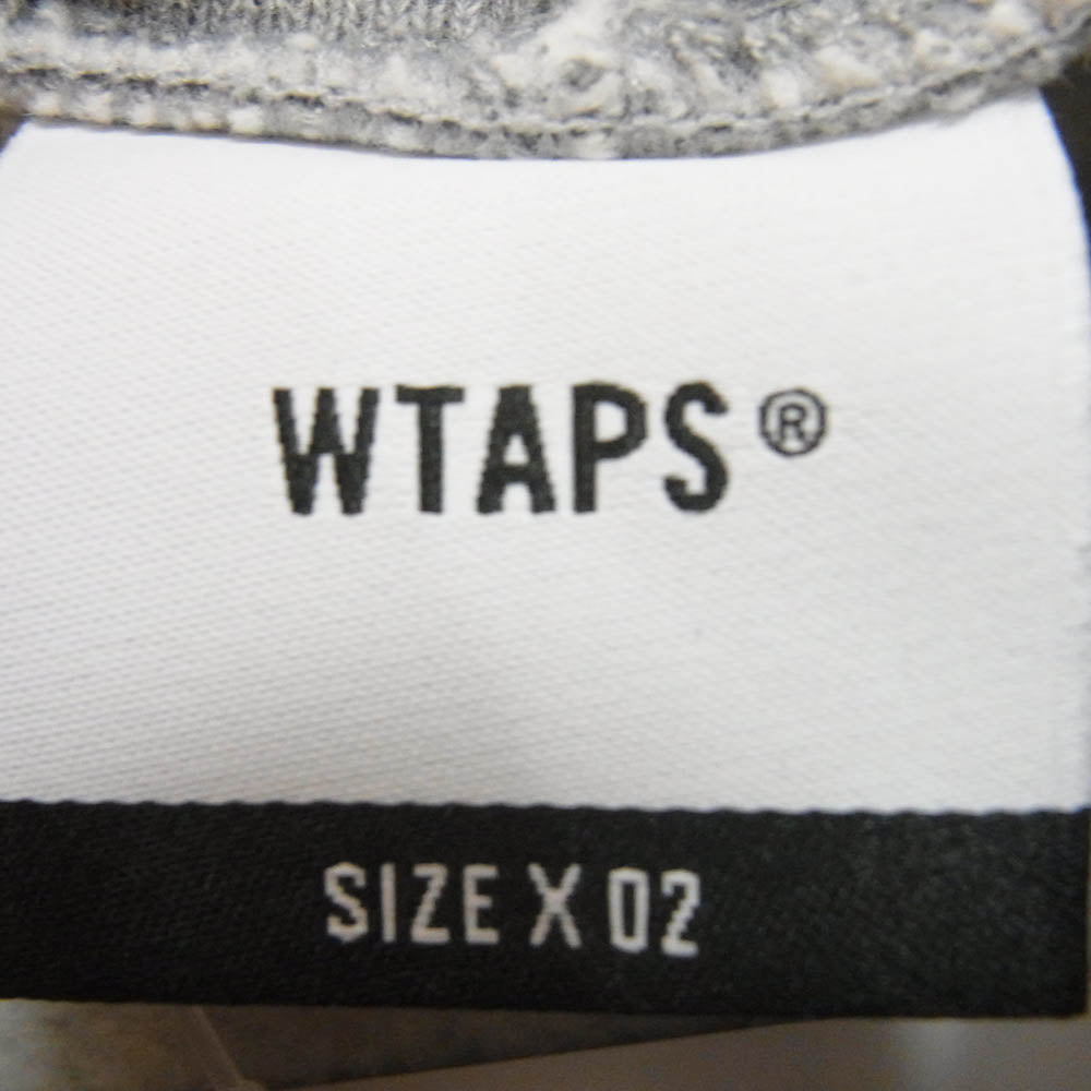 WTAPS ダブルタップス 23AW 232ATDT-HPM01S SIGN HOODY COTTON サイン フーディー コットン プルオーバースウェットパーカー グレー系 X02【中古】