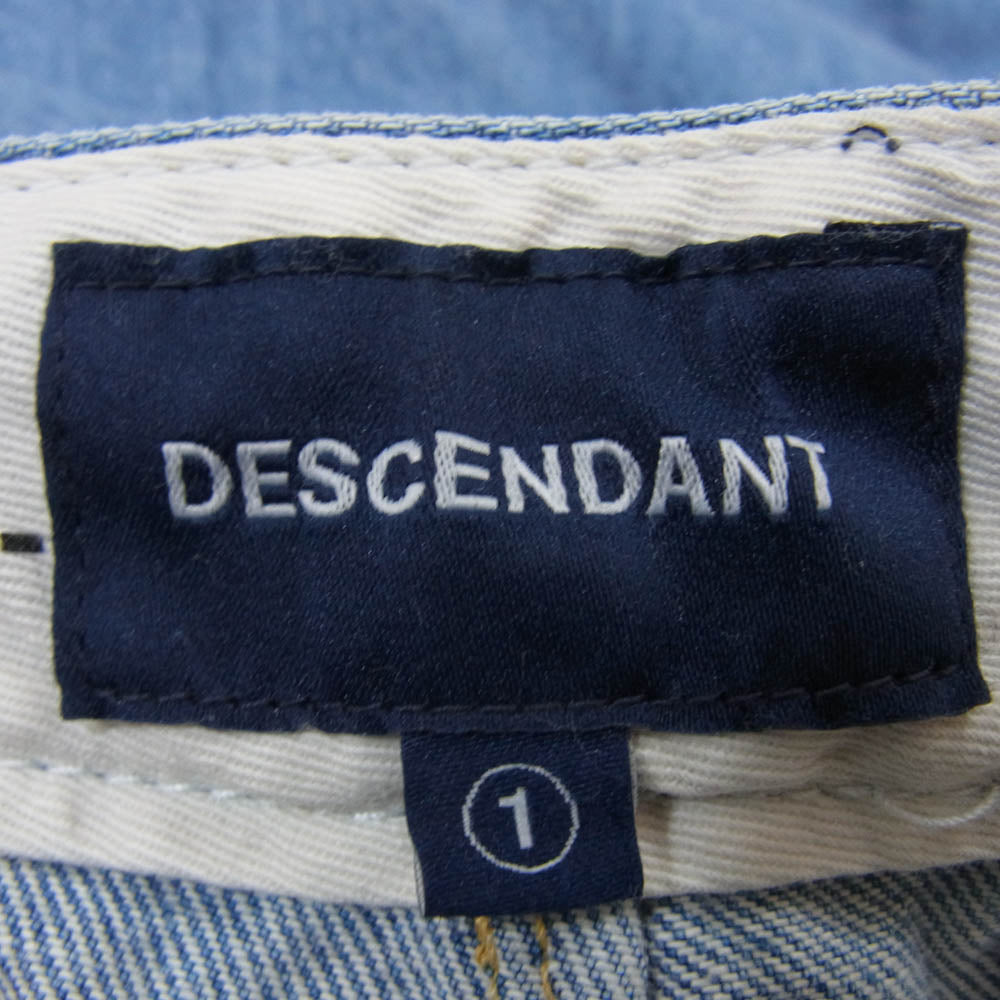 DESCENDANT ディセンダント DENIM TROUSERS デニム トラウザー パンツ インディゴブルー系 1【中古】
