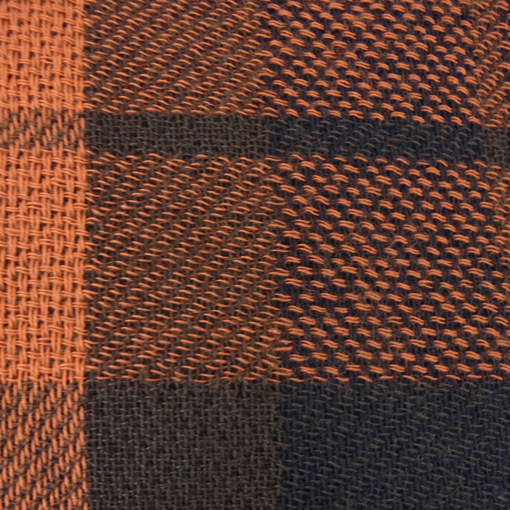 WTAPS ダブルタップス 24AW 242BXDT-AC01 WRAP SCARF COTTON ストール 日本製 オレンジ系 ネイビー系【極上美品】【中古】