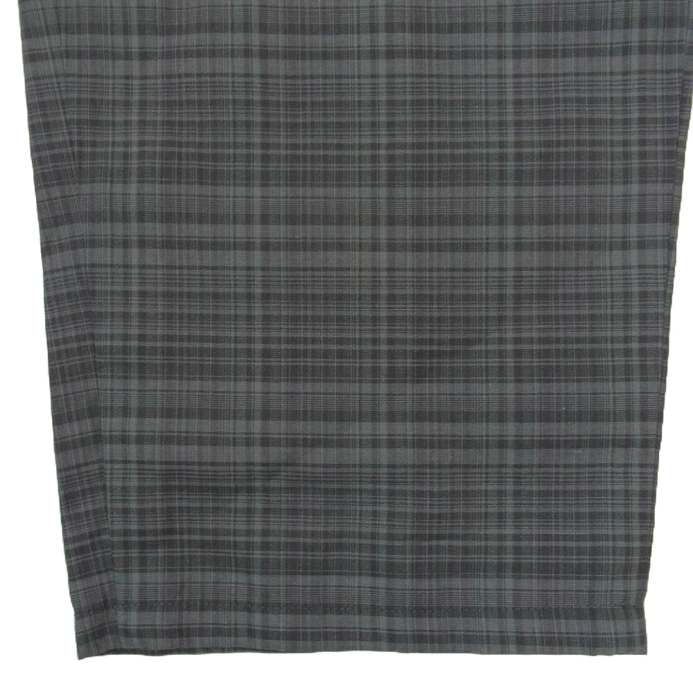 WTAPS ダブルタップス 24SS 241CWDT-PTM05 TROUSERS LNRY POPLIN チェック柄 ポプリン イージー パンツ グレーカーキ系 X01【美品】【中古】