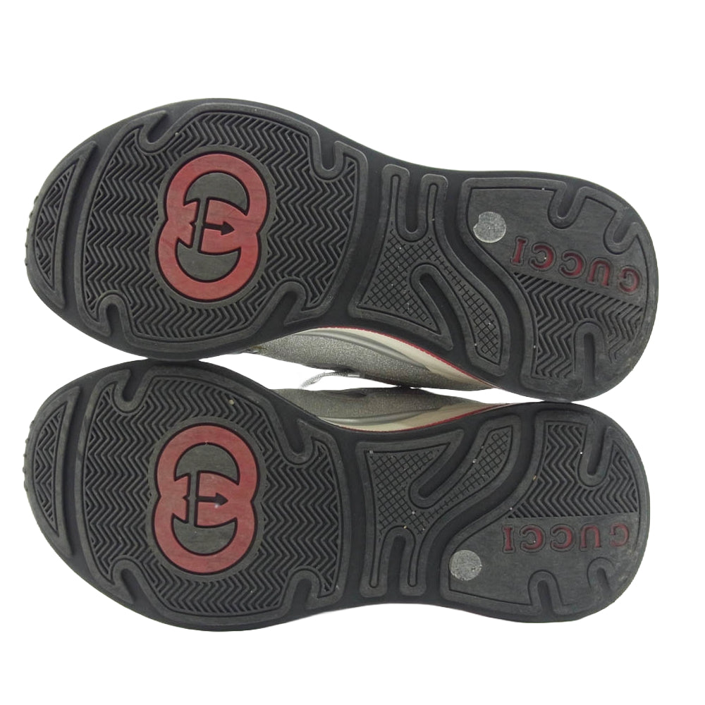 GUCCI グッチ ウルトラスペース グリッター ローカット スニーカー シルバー系 36【中古】