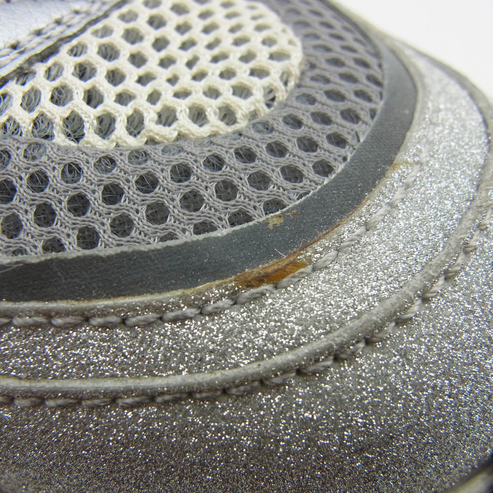 GUCCI グッチ ウルトラスペース グリッター ローカット スニーカー シルバー系 36【中古】