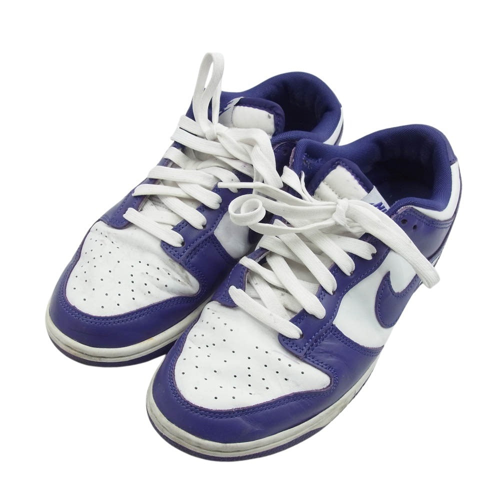 NIKE ナイキ DD1391-104 DUNK LOW RETRO COURT PURPLE ダンクロー コートパープル ローカット スニーカー パープル系 ホワイト系 26cm【中古】