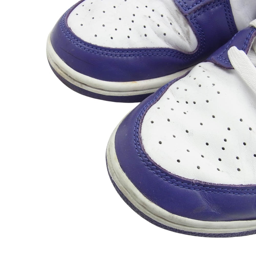 NIKE ナイキ DD1391-104 DUNK LOW RETRO COURT PURPLE ダンクロー コートパープル ローカット スニーカー パープル系 ホワイト系 26cm【中古】