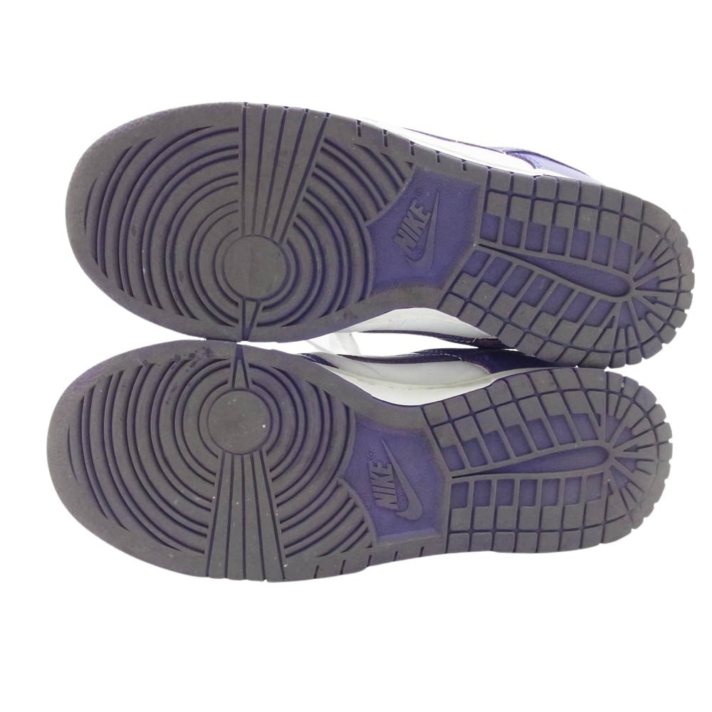 NIKE ナイキ DD1391-104 DUNK LOW RETRO COURT PURPLE ダンクロー コートパープル ローカット スニーカー パープル系 ホワイト系 26cm【中古】