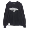 NEIGHBORHOOD ネイバーフッド WIND AND SEA ウィンダンシー CRAFT WITH PRIDE ロゴプリント 長袖 Tシャツ ブラック系 S【中古】