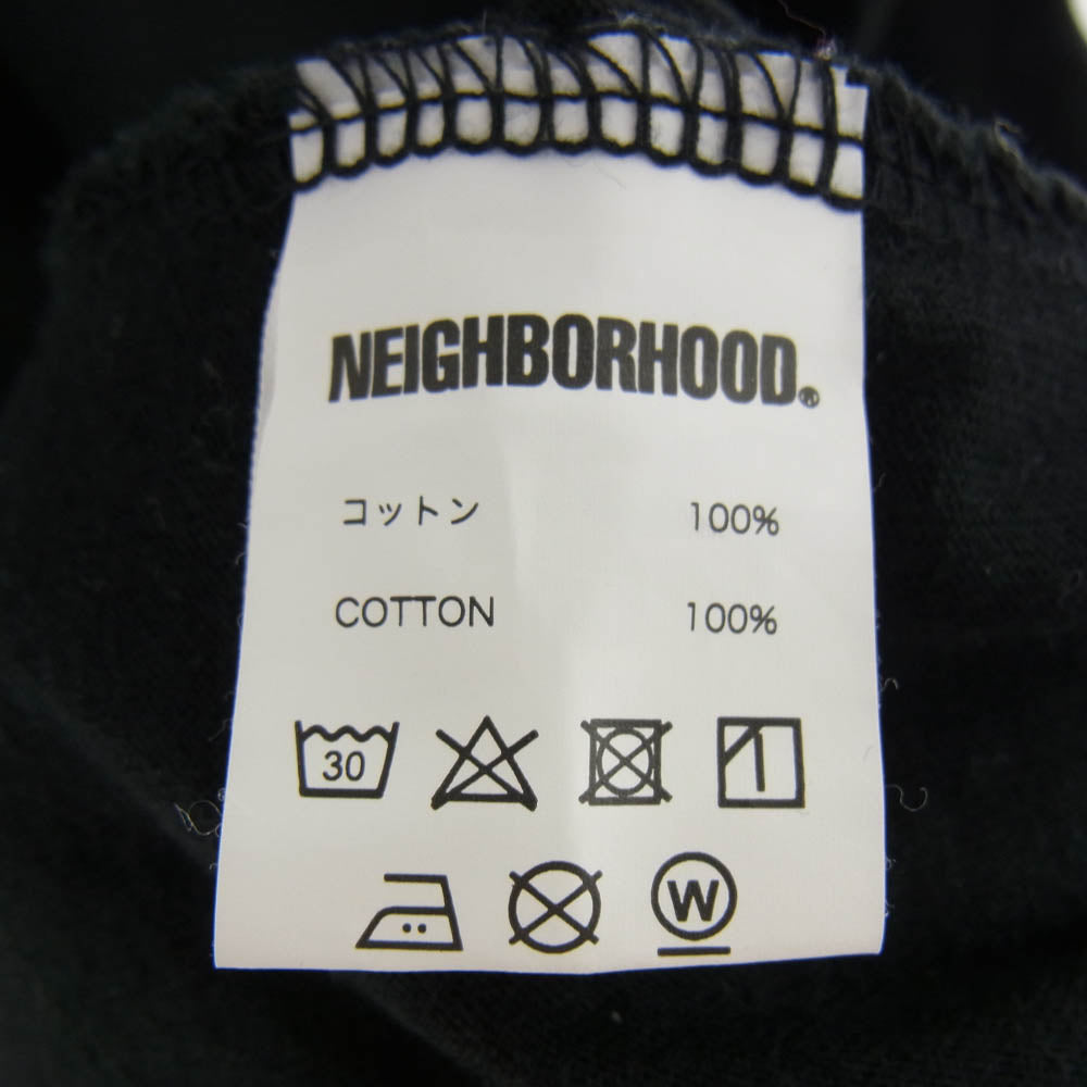 NEIGHBORHOOD ネイバーフッド WIND AND SEA ウィンダンシー CRAFT WITH PRIDE ロゴプリント 長袖 Tシャツ ブラック系 S【中古】