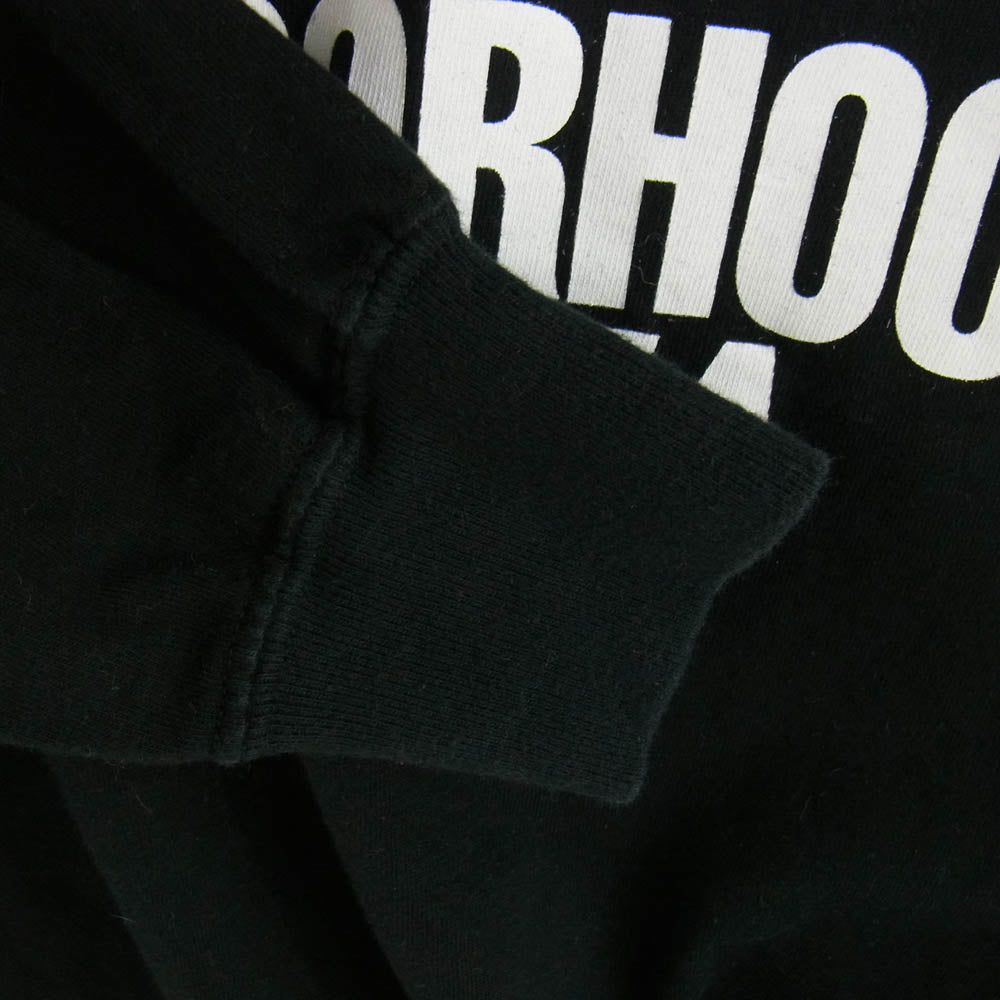 NEIGHBORHOOD ネイバーフッド WIND AND SEA ウィンダンシー CRAFT WITH PRIDE ロゴプリント 長袖 Tシャツ ブラック系 S【中古】
